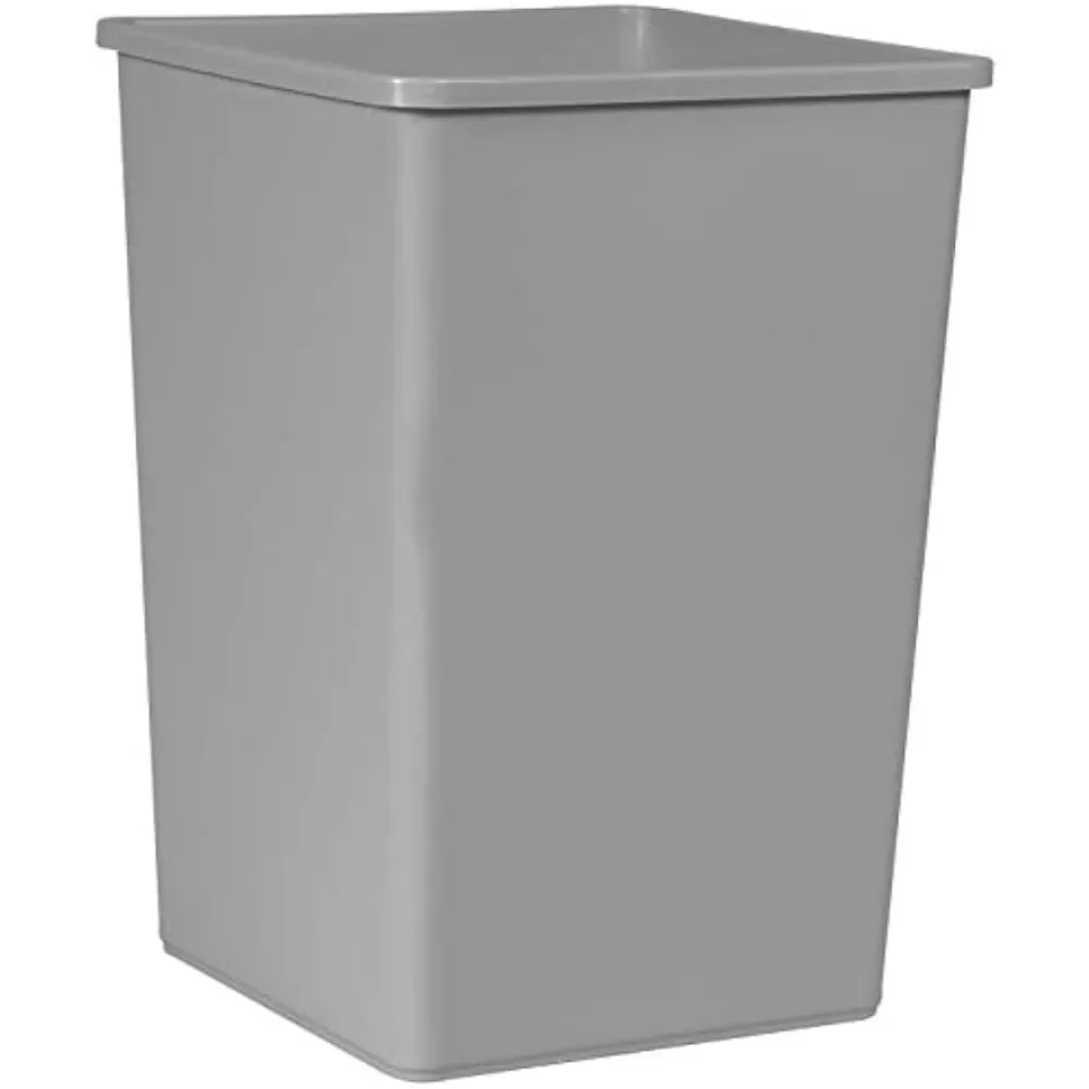 Gray Wastebasket Untouchable Square Trash Can Bin 36-Gallon Household Cleaning Tools Accessories Home Garden Freight free