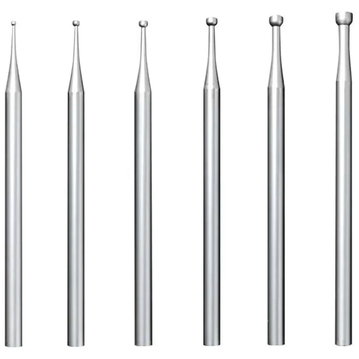 6 Pcs Round Cup Burr - 3/32Inch Shank Jewelry Making Burs Wire Rounder Bits ZJY