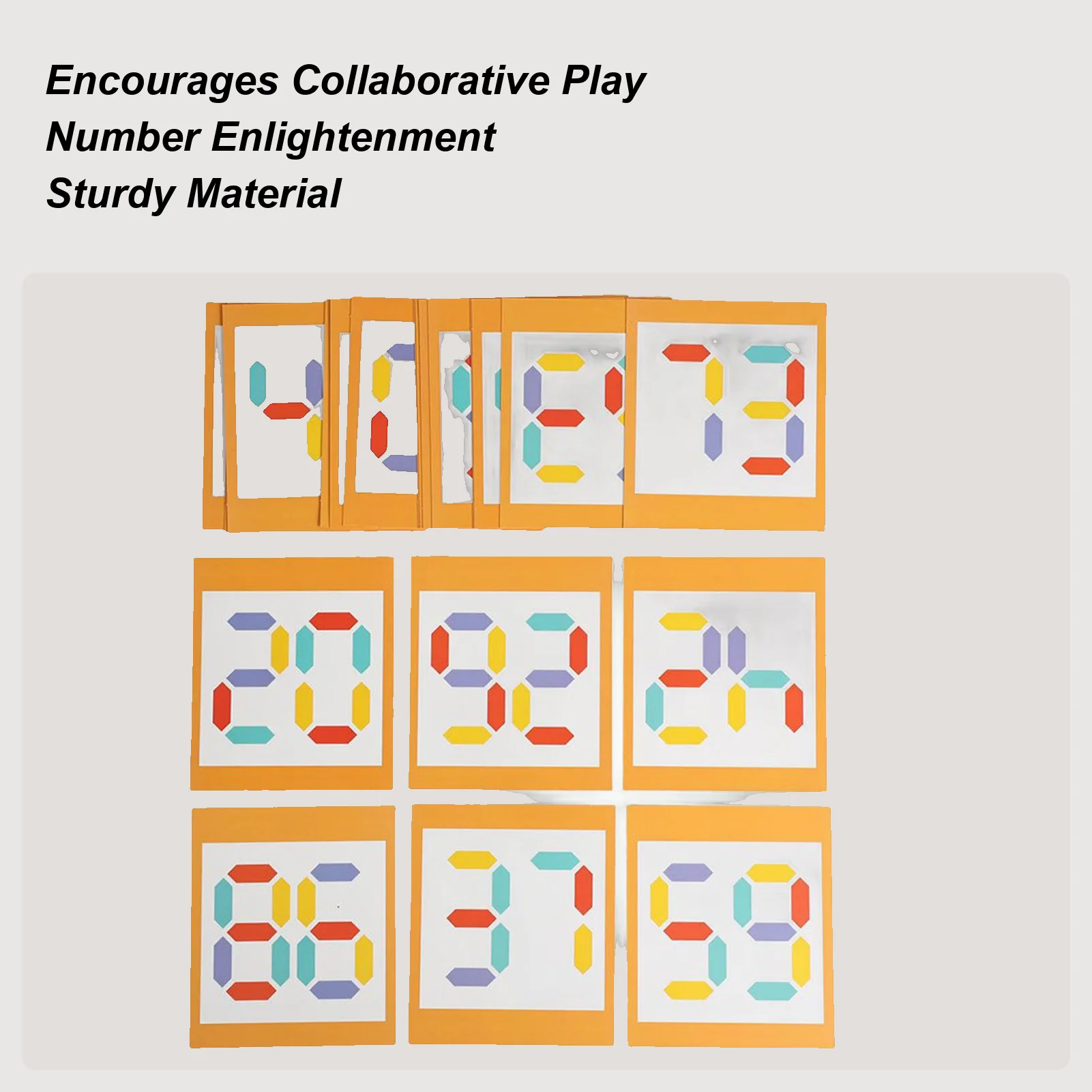 

Number Puzzles Number Challenge Block Toy Wood Puzzle For Classroom Desk Kindergarten Activity Stocking Stuffer Christmas