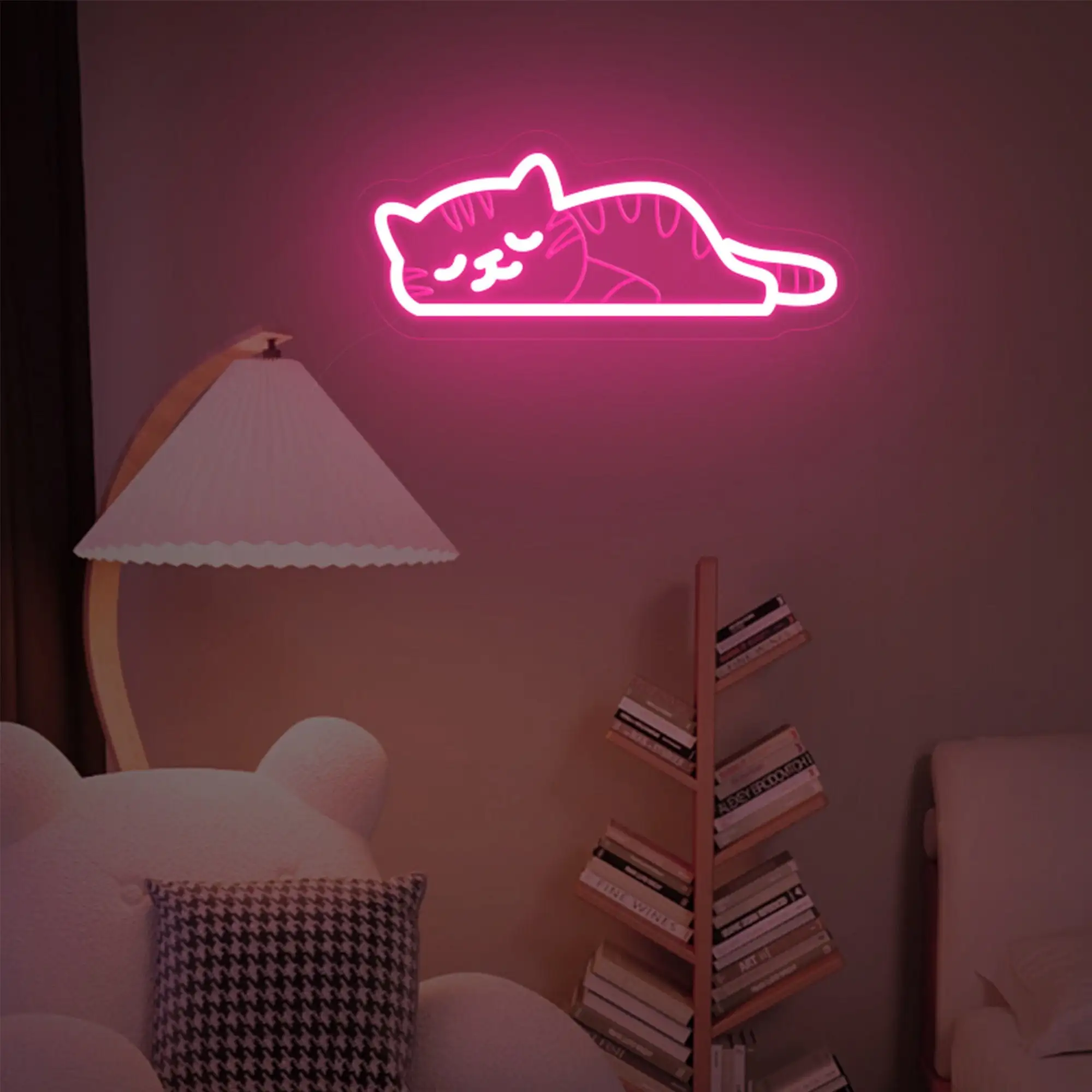 Animal Cat Neon Sign Custom Cat Wall Decor Kid Bedroom Game Room Coffee Bar Sign Birthday Gift Children Living Room Wall Sign