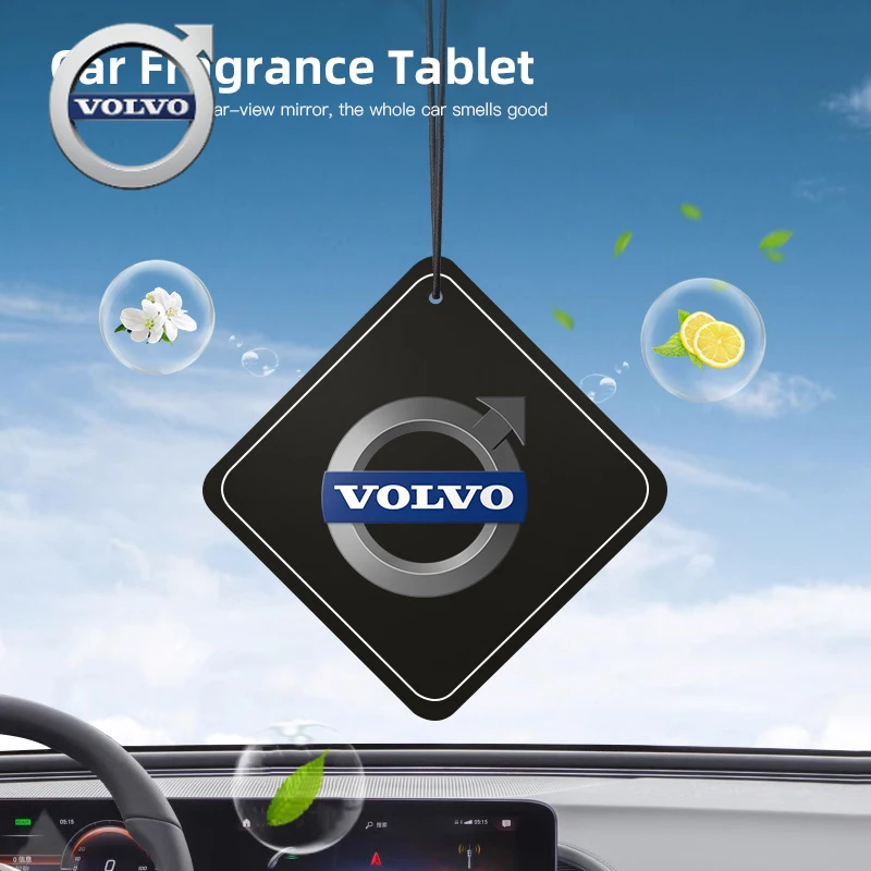 

For Volvo 1/2Pcs Car Fragrance Tablets Aromatherapy Perfume Pendant For Volvo XC90 V90 V60 XC60 V40 S80 S60 S90 C40 XC40 V70 XC7