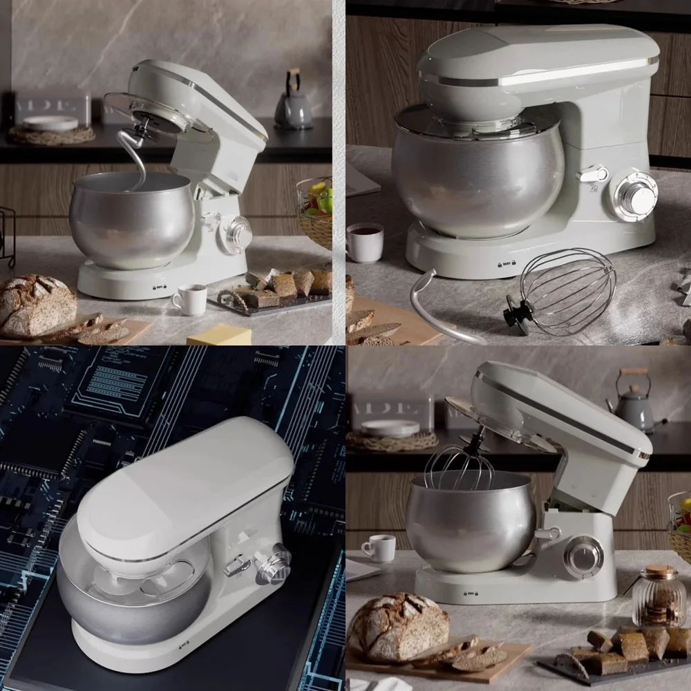 5L Low Noise Dough Mixer for Chef Machine Kneading Dough Cream Bread Making Pastry Baking Stand Mixer Kitchen