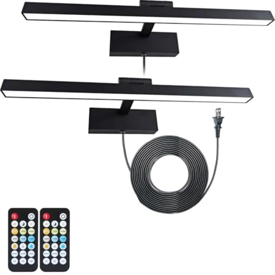 

Picture Light for Patgs Plug,"6W Remote Control Wall lights for Patg, 3 Color Temperatures Patgs Light Dimmable Art Lights for