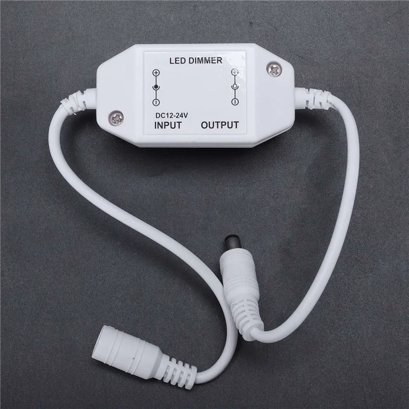 

3X 12V / 24V 6A LED Dimmer Controller Adjust Brightness For Easy Color Clear, White-B91B