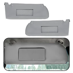 1 Pair Sun Visor Cover Trim Fit For Chevrolet Tahoe Suburban 1500 GMC Yukon 1995 1996 1997 1998 1999 Grey Microfiber Leather