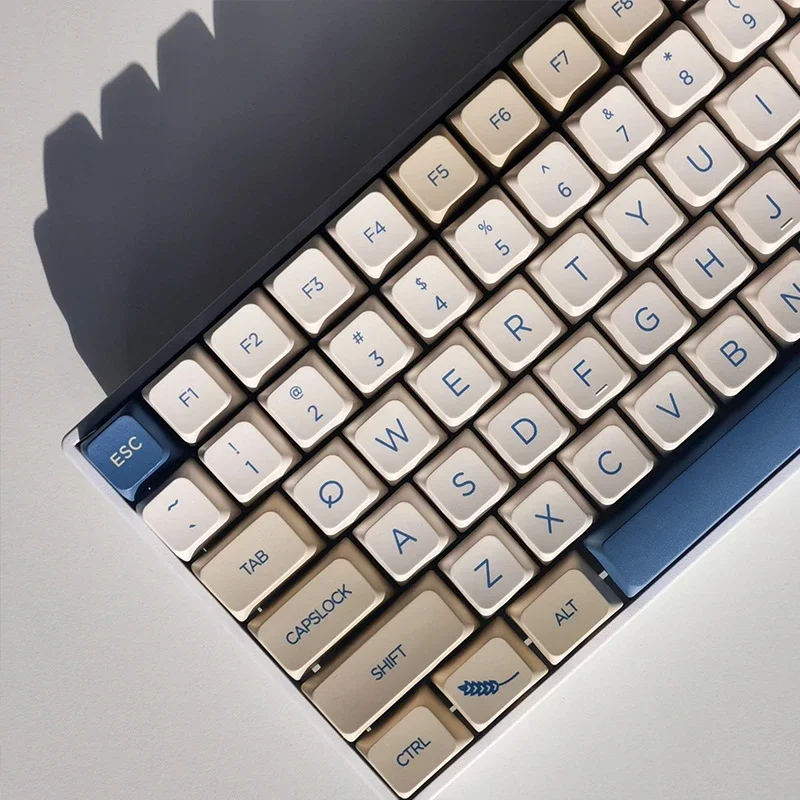 

MDA High Soy Milk Theme Keycaps, Sublimation PBT Fits Most Mechanical Keyboard Boxes 68/84/87