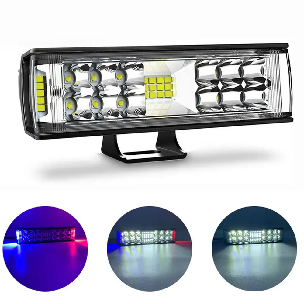 1PCS 12V 24V LED Bar Offroad Work Light 6inch Truck Pickup Truck Farm Tractor for KAMAZ SCANIA VOLVO Benz DAF Freightliner