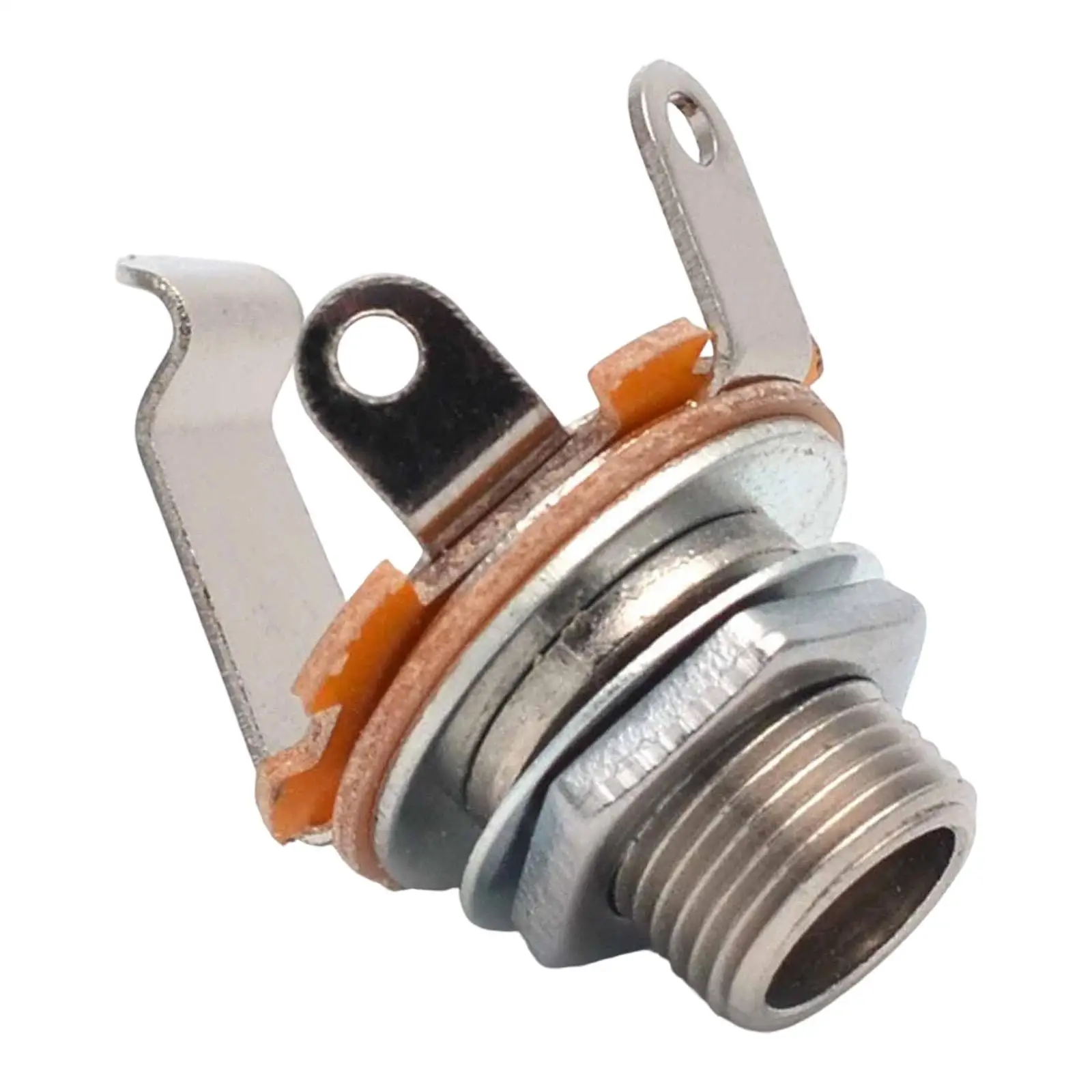 Replacement 6.35mm Mono Panel Mount Socket High Quality Female Guitar Input Jack for Electric and Acoustic Use