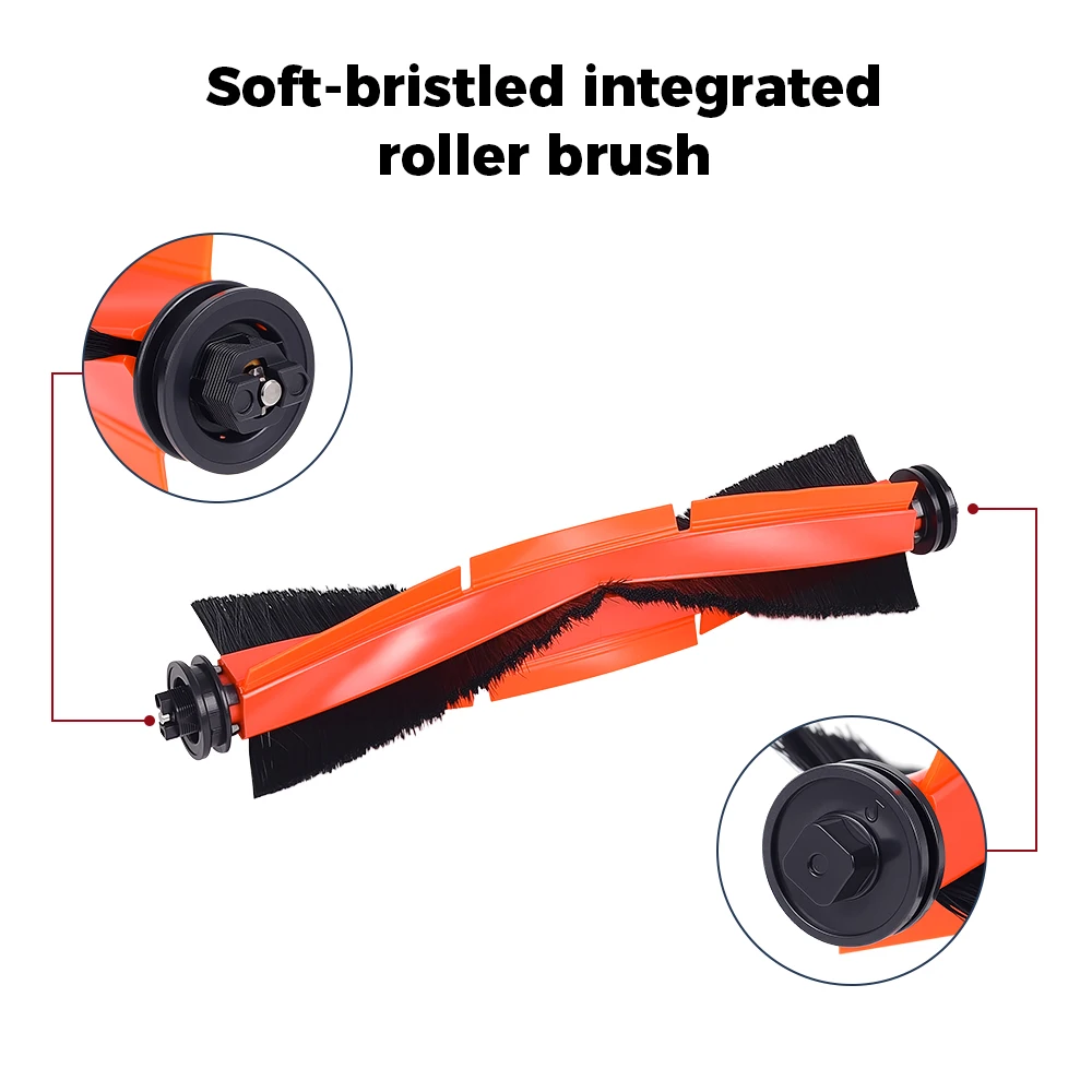 الفرشاة الرئيسية لـ Dreame S10 Pro S30 X30 X30 Pro X40 X40Pro X30Ultra X40Ultra L10s Ultra L20 Ultra Robot Vacuum Roller Brush Part #5