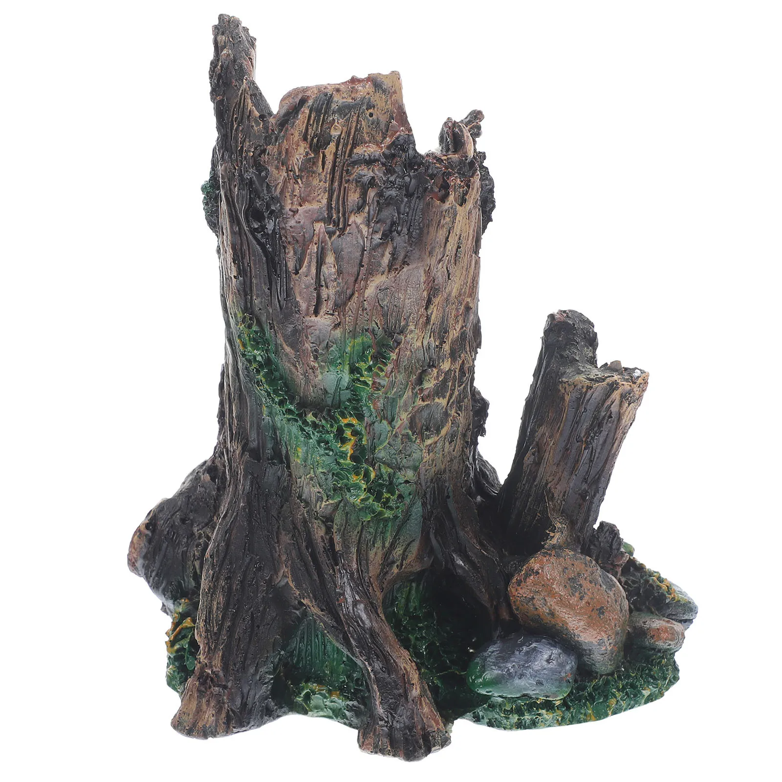 

Landscape Stump for Aquarium DIY Artificial Tree Natural Looking Tank Decor Fine Craftsmanship Underwater Scene Enhancer