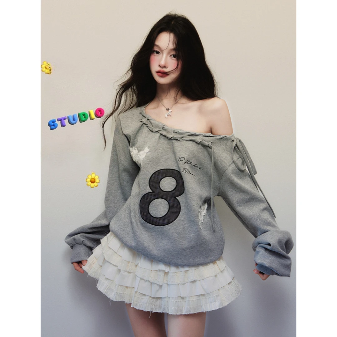 Korean Fashion T Shirts Pure Color Loose Fit Casual Chic Tees Women Short Long Sleeve Optional Y2K Vintage Office Daily