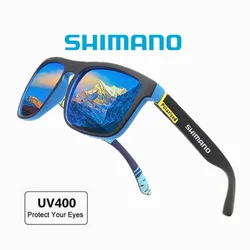 Shimano polarisierte Sonnenbrille UV400 Schutz für Männer und Frauen im Freien Jagd Angeln Fahren Fahrrad Sonnenbrille optionale Box