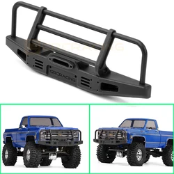 TRX4M Simulation Black Front Bumper Frame Modification Car Shell Accessories for 1/18 RC Crawler TRX4-M Chevrolet K10 Parts Toys