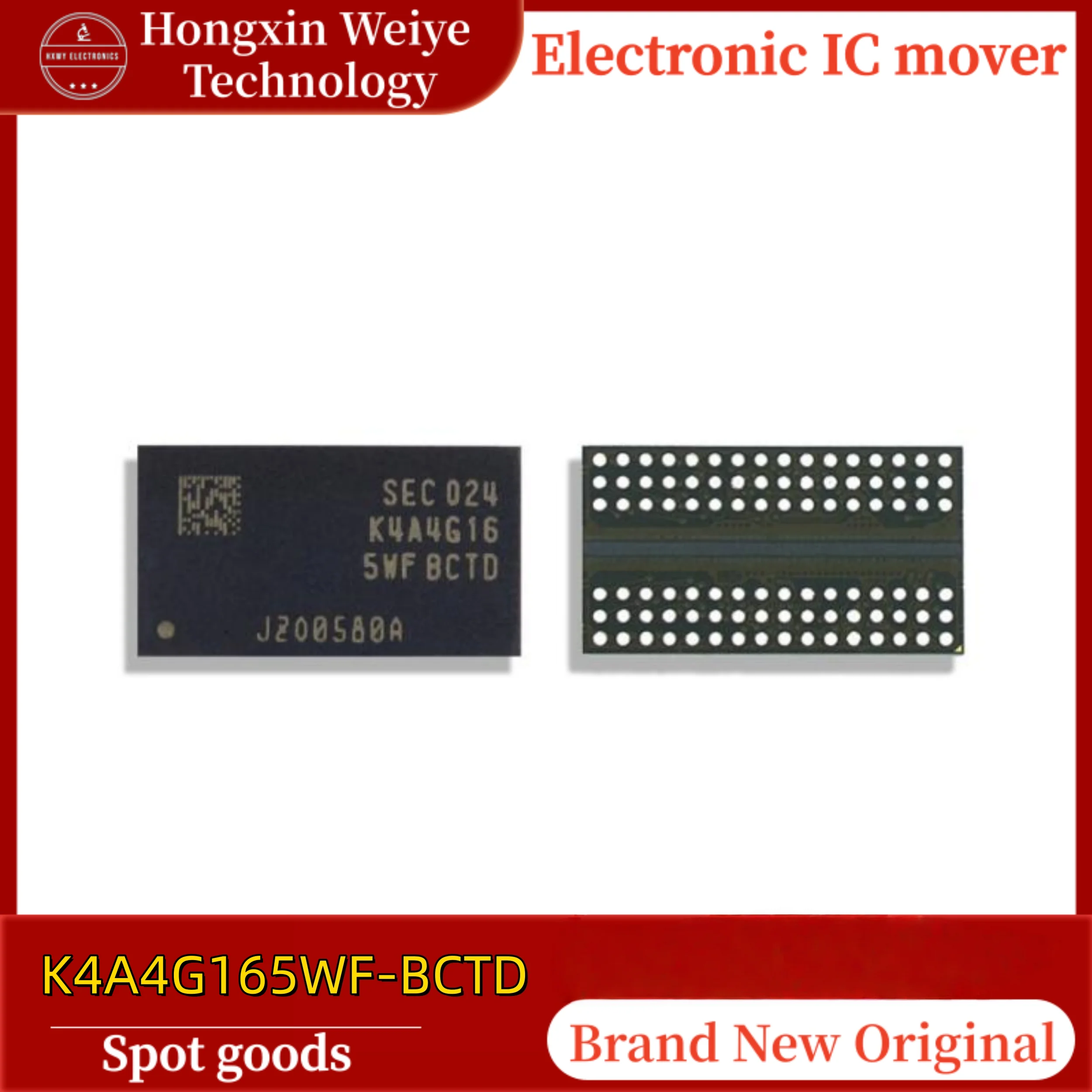 2/5/10 PCS K4A4G165WF-BCTD K4A4G165WF FBGA-96 DDR 1.14V~1.26V Memory IC Brand New In Stock Fast  Shipping