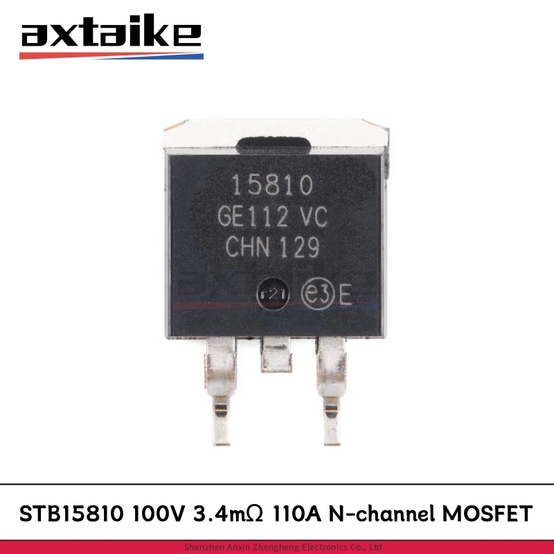 

5PCS STB15810 D2PAK 15810 SMD TO-263 100V 3.4mΩ 110A 250W N-channel Power MOSFET Transistor