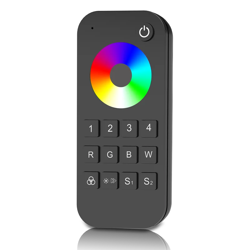 DC12V 24/36V RF 2.4GHz Wireless LED RGBW Dimmer Controller 4 canali Max 720W Per 3528 2835 5050 RGB RGBCW RGBWW LED Strip Tape