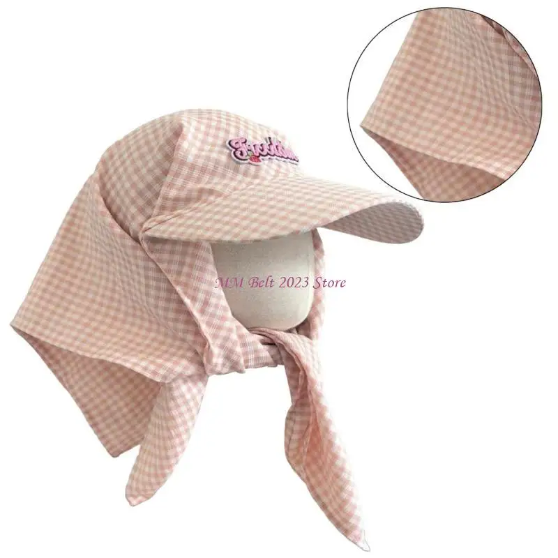 

49ME Быстросохнущая бейсбольная кепка с вышивкой, спортивная шапка, клетчатая клетчатая шапка для женщин