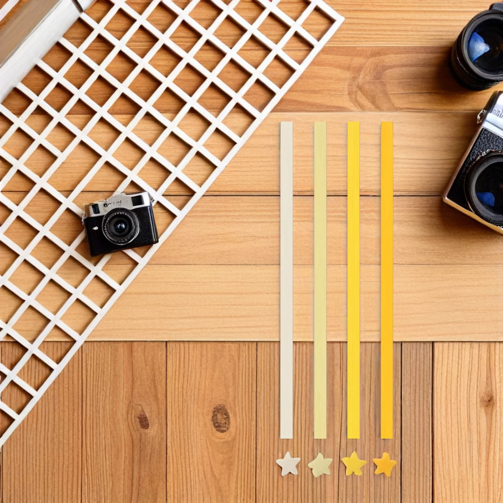 

5400Pcs Star Origami Paper Strips Yellow Series Double Sided Gradient for Portable Craft and Stylish Decor Origami Paper