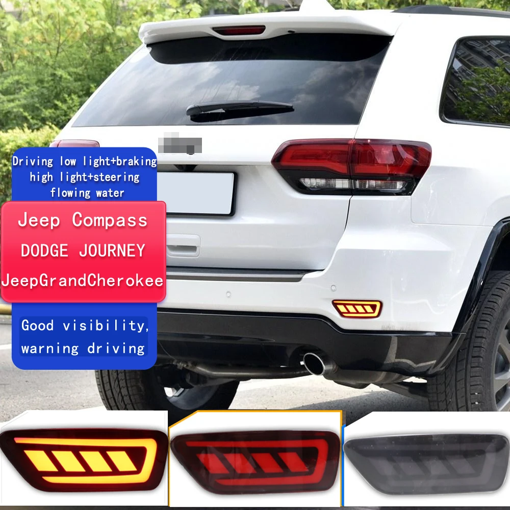 

2 шт. светодиодный отражатель заднего бампера противотуманные фары для Dodge JCUV Journey 2013-2016 фары дальнего света и стоп-сигнала отражатель поворота