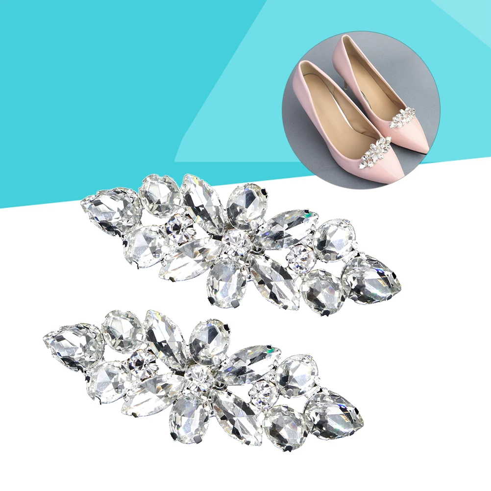 

Wedding Shoe Buckles Rhinestone Crystal Clips for Heels Pumps DIY Accessories Decor Clutch Hat Boots Sandals Shoe Shelf