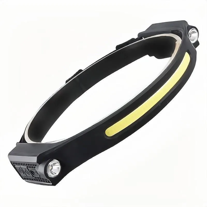 1 PC Multi Functional Sensing COB Headlights Outdoor Cycling Headlights Night Running Light Strong Headlight