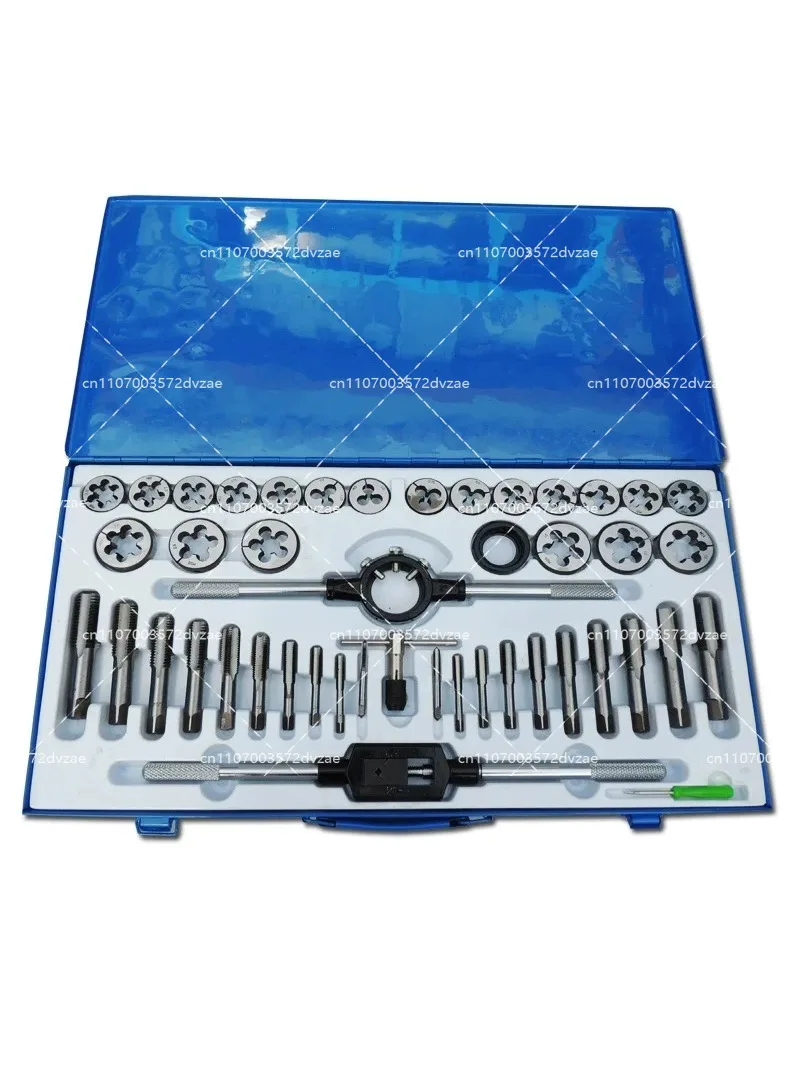 Industrial Bearing Steel Tap and Die Set Metric Imperial Hand Tapping Thread Repair Tool 45/86/110Pcs