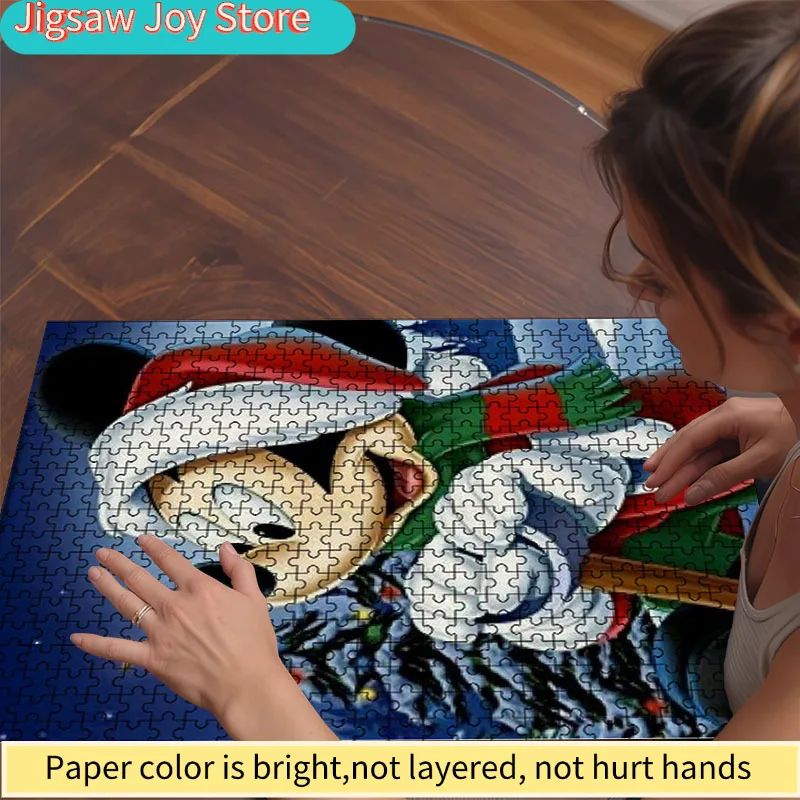 1000피스 대형 직소 퍼즐, 흠집 방지 퍼즐 조각, 생동감 넘치는 색상의 도전적이고 재미있는 가족 활동 게임