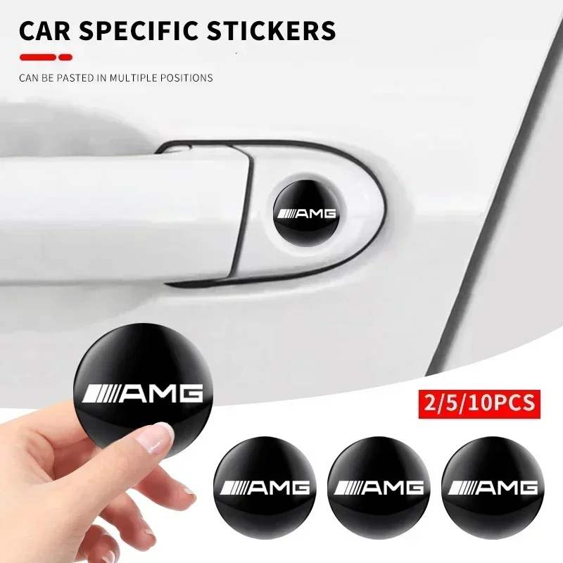 

2/5/10Pcs 15mm Car Lock Keyhole Stickers Decoration Protection For Mercedes Benz AMG CLA CLS W212 W213 W204 W205 W176 GLC