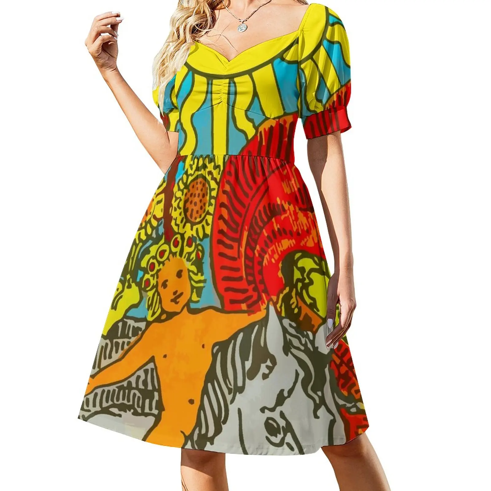 

Tarot - The Sun Sleeveless Dress dress women elegant luxury evening dresses ladies Dress woman Evening dresses