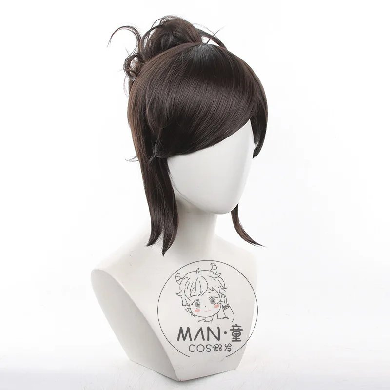 الهوية الخامس الساحرة شعر مستعار تأثيري أسود بني جوز الهند عطلة منفصلة النمر كليب هدية عيد الهالوين #2