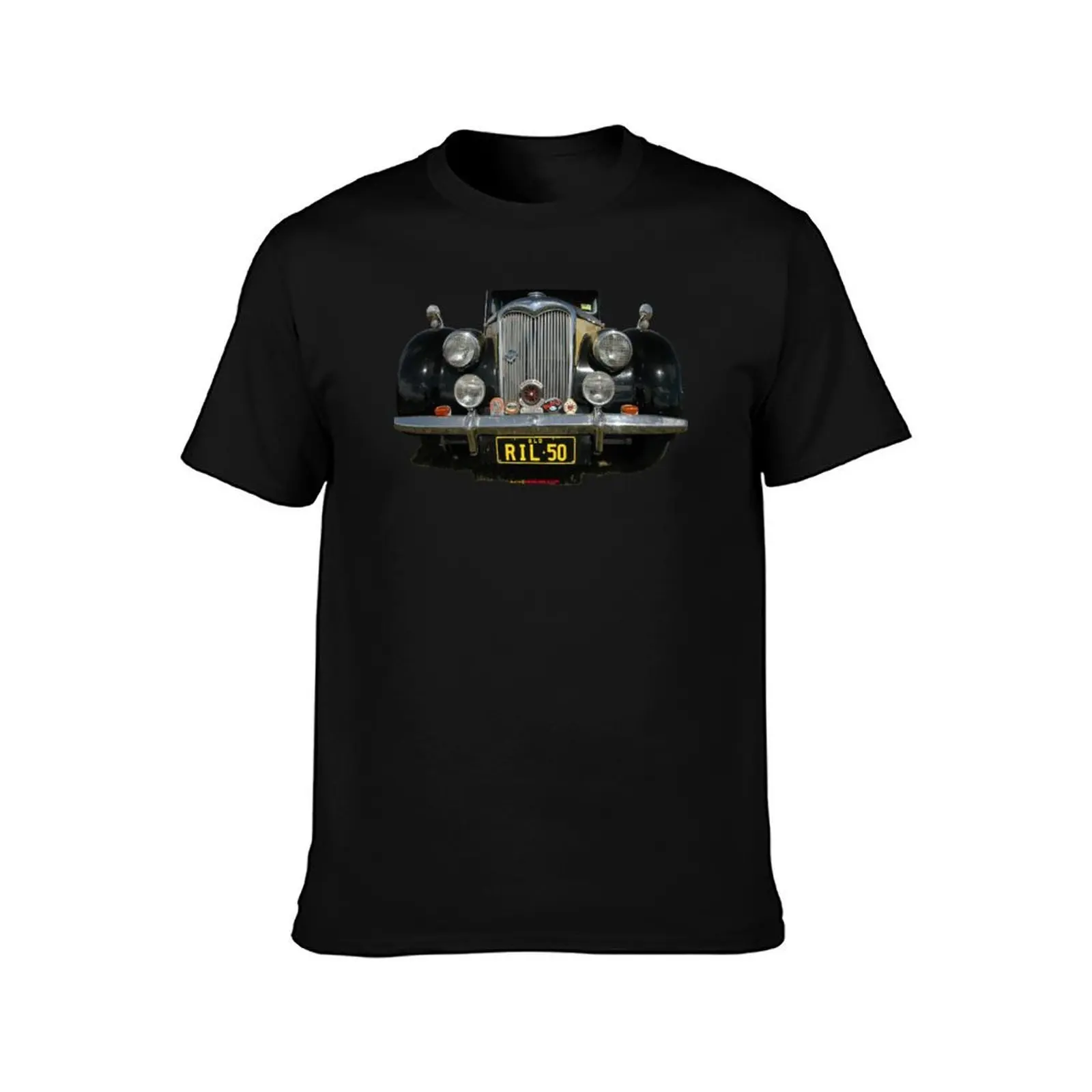 Riley Car Design T-Shirt, Summer Casual Cotton Tee, Oversized Streetwear Tops, Vintage Graphic Print, Loose Fit Short Sleeve