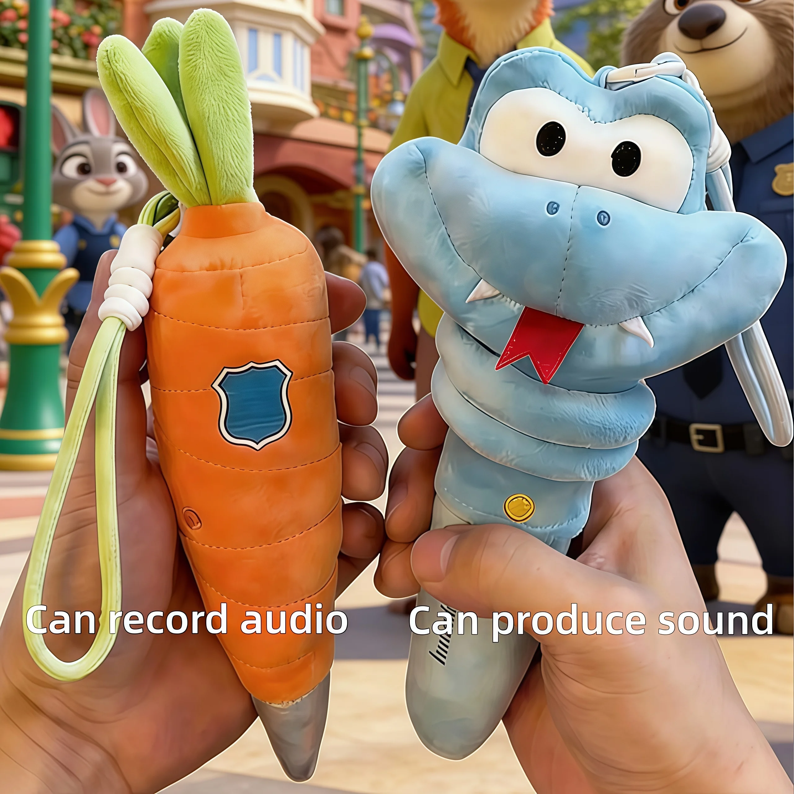 

Adorable Zootopia2 Plush Toy Snake Pendant Stress Relief Doll Voice Activated Gift For Girlfriend Soft Snakesqueezable Plushie