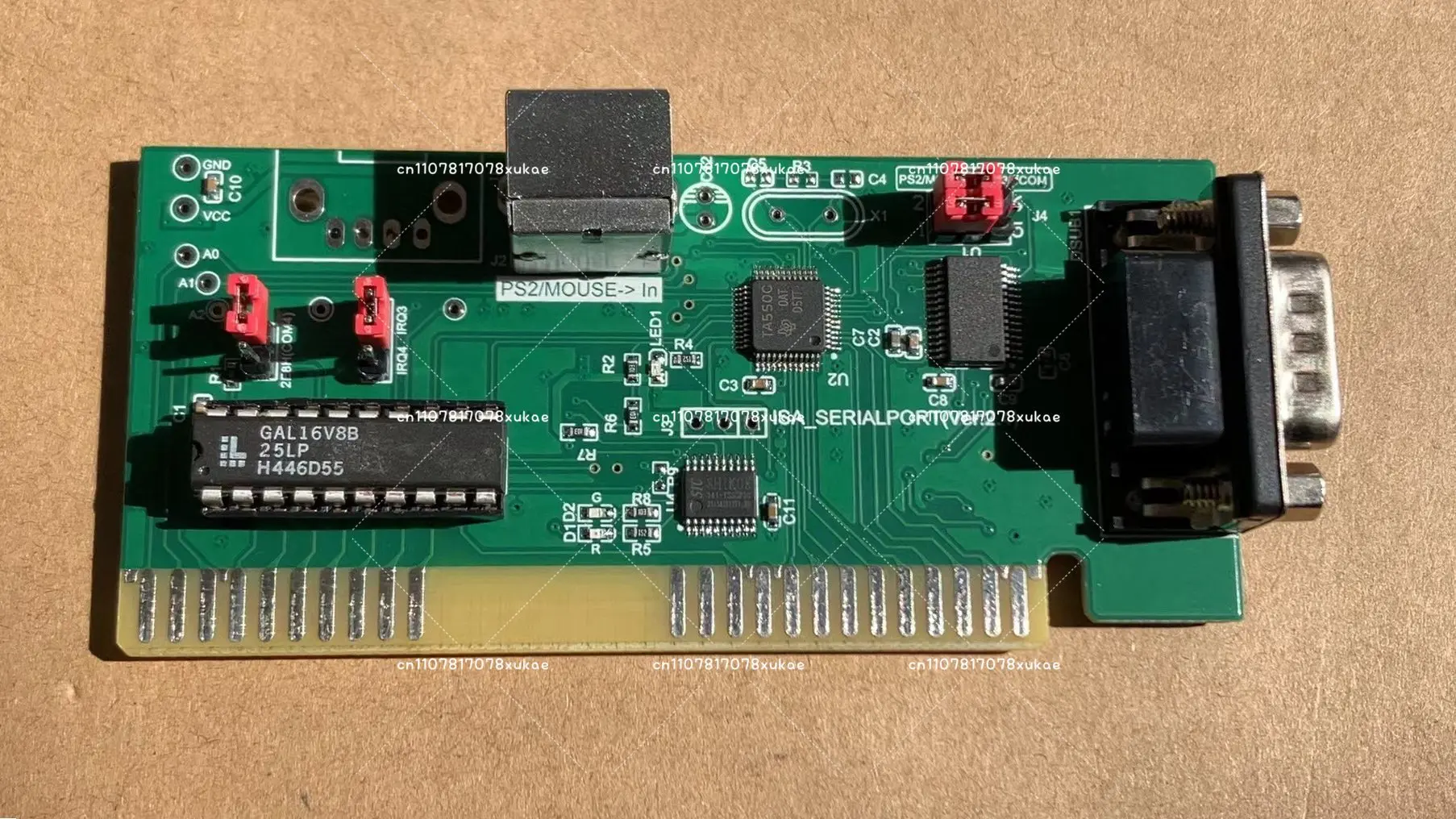 ISA Bus Expansion Card Serial Port Expansion Card PS2 Mouse Interface Optical Mouse DOS Interface 8-bit Bus