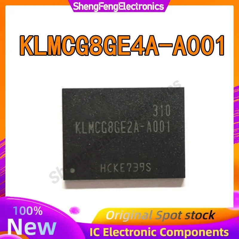 شرائح IC ، KLMCG8GE4A ، A001 ، 64 جم ، BGA169 ، EMMC ، 64 جيجابايت ، متوفرة بالمخزون