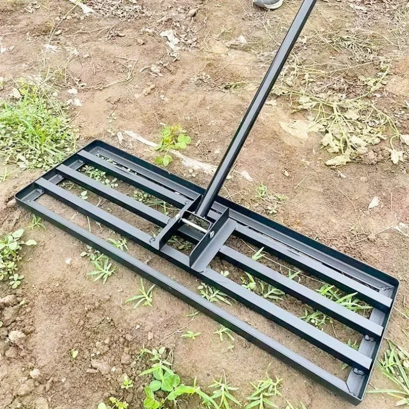 Detachable Flat Rake Gardening Lawn Leveling Rakes Portable Garden Agricultural Tools Golf Course Manual Leveling Iron Rakes