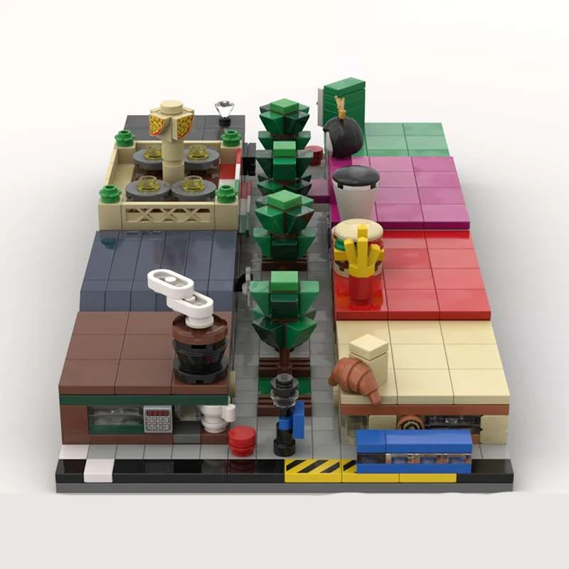 

885pcs MOC Modular Pedestrian Zone 1 Modular Buildings Building Blocks Christmas Gift Collector’s Special Edition Designed