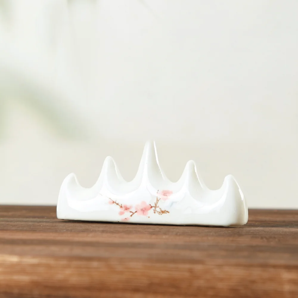 Exquisite Ceramic Brush Rest For Chinese Calligraphy Writing Tool Vintage Pen Rack Office Study Table Art Decoration
