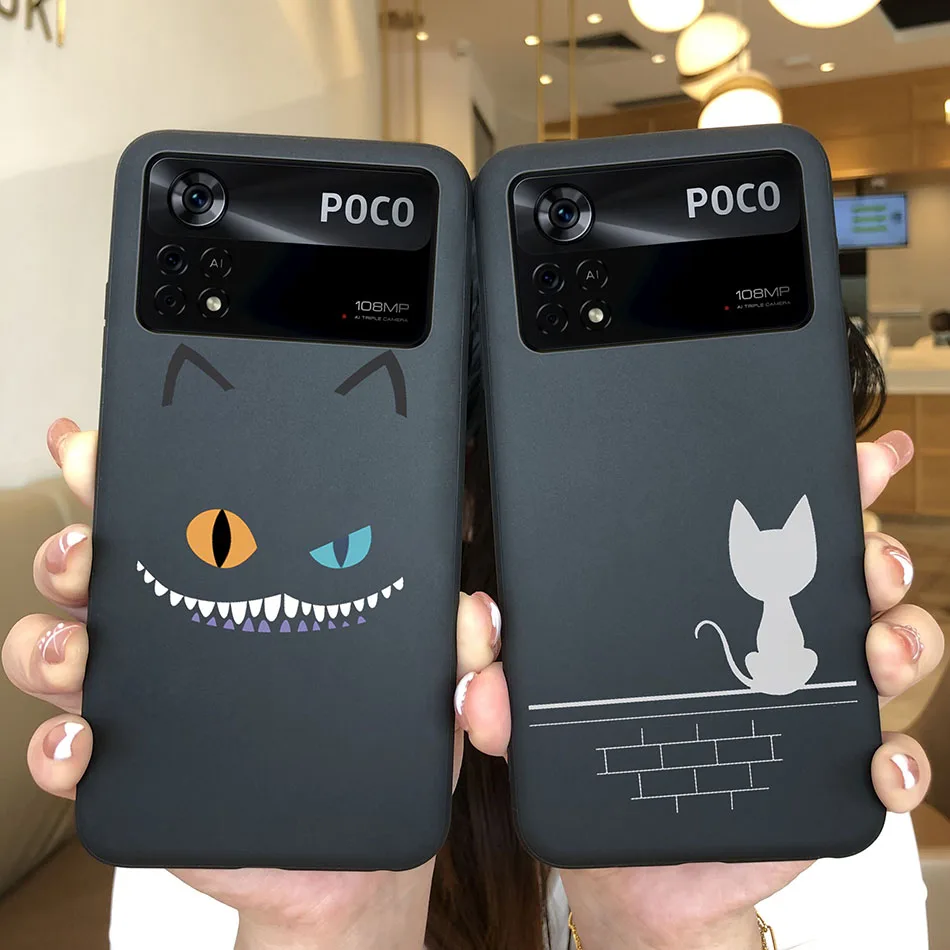 For POCO X4 Pro 5G Case Cute Cat Women  Love Heart Avocado Butterfly Flower Silicone For Xiaomi Poco X4 X 4 PocoX4 Pro X4Pro 5G