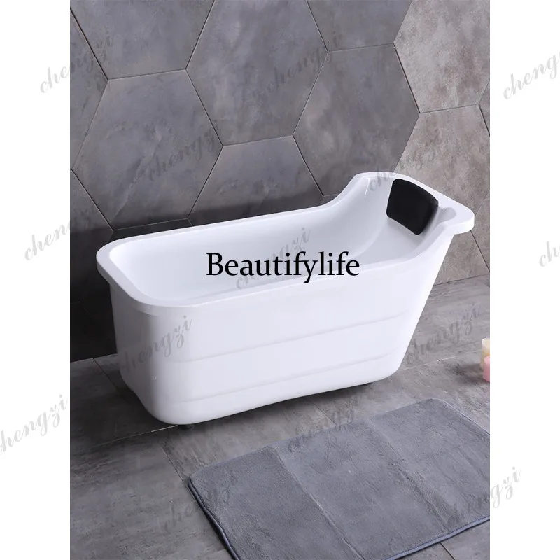 Independent mobile home high-back B & B small apartment acrylic European mini bathtub