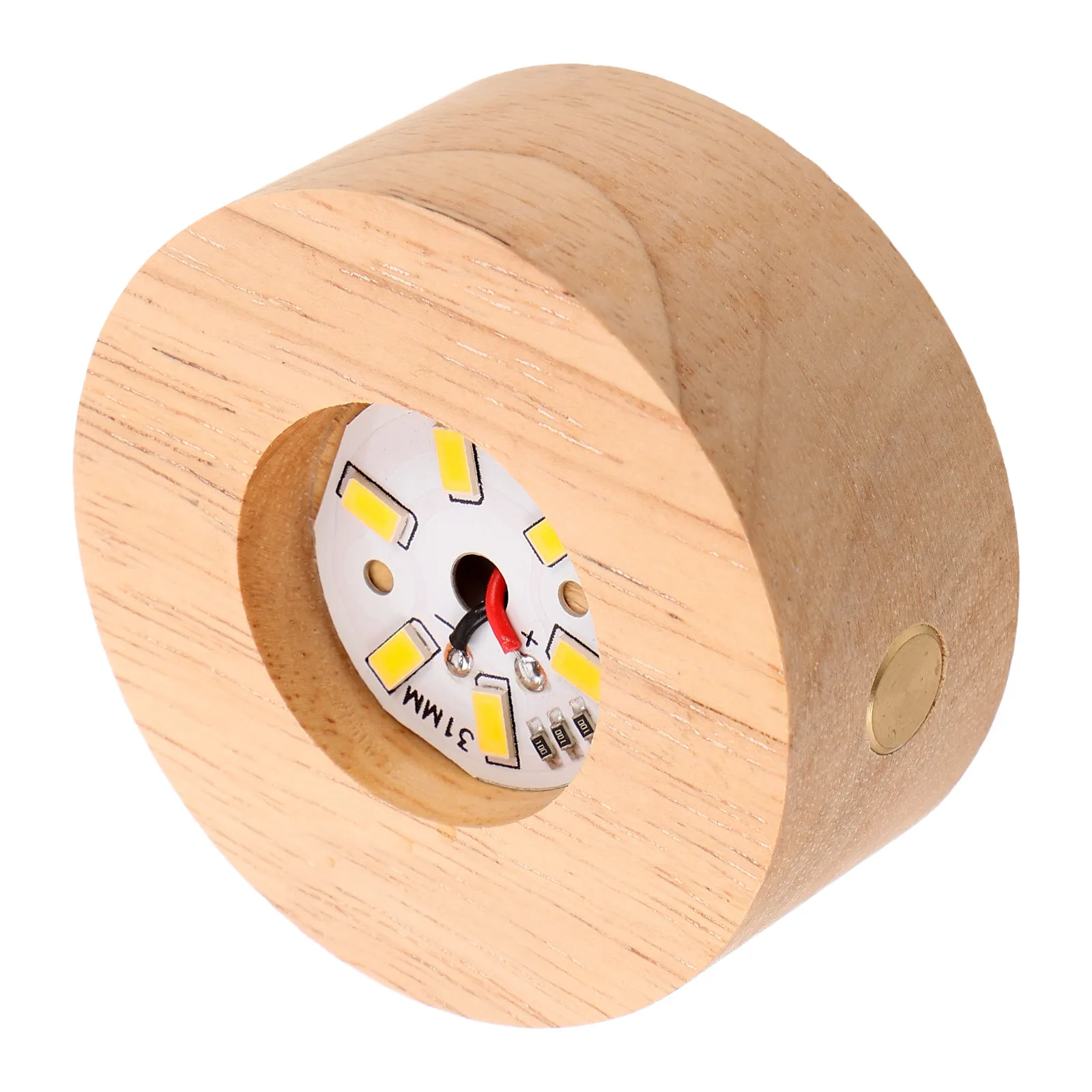 

Деревянная LED-подставка 6,4 см с подсветкой для хрустального шара, снежного глобуса, ночника, декор для дома и кабинета