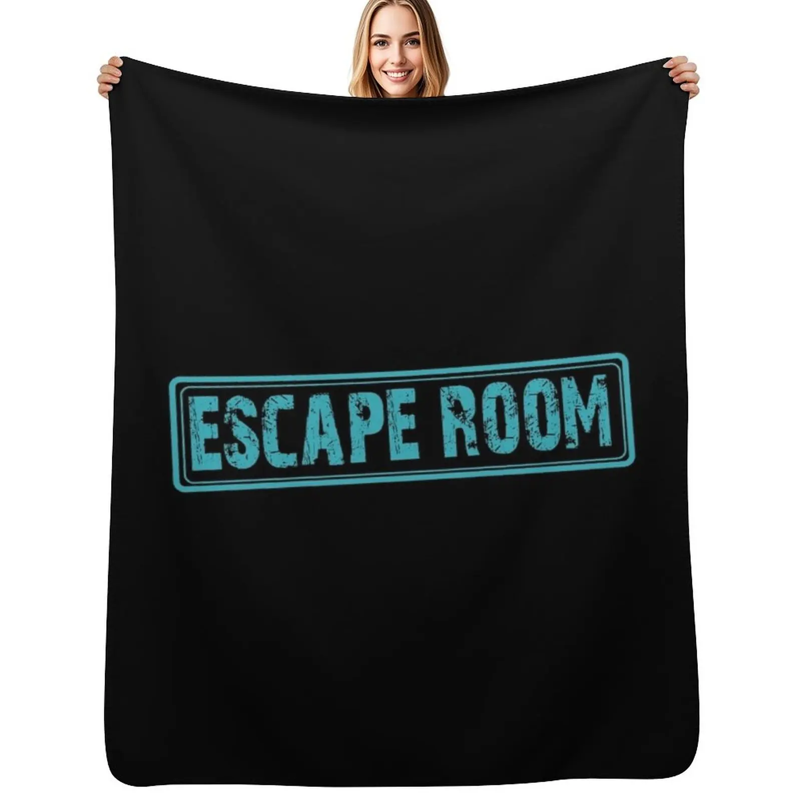 Escape room - exit game Throw Blanket blankets ands Thermal valentine gift ideas Heavy Beautifuls Luxury Blankets