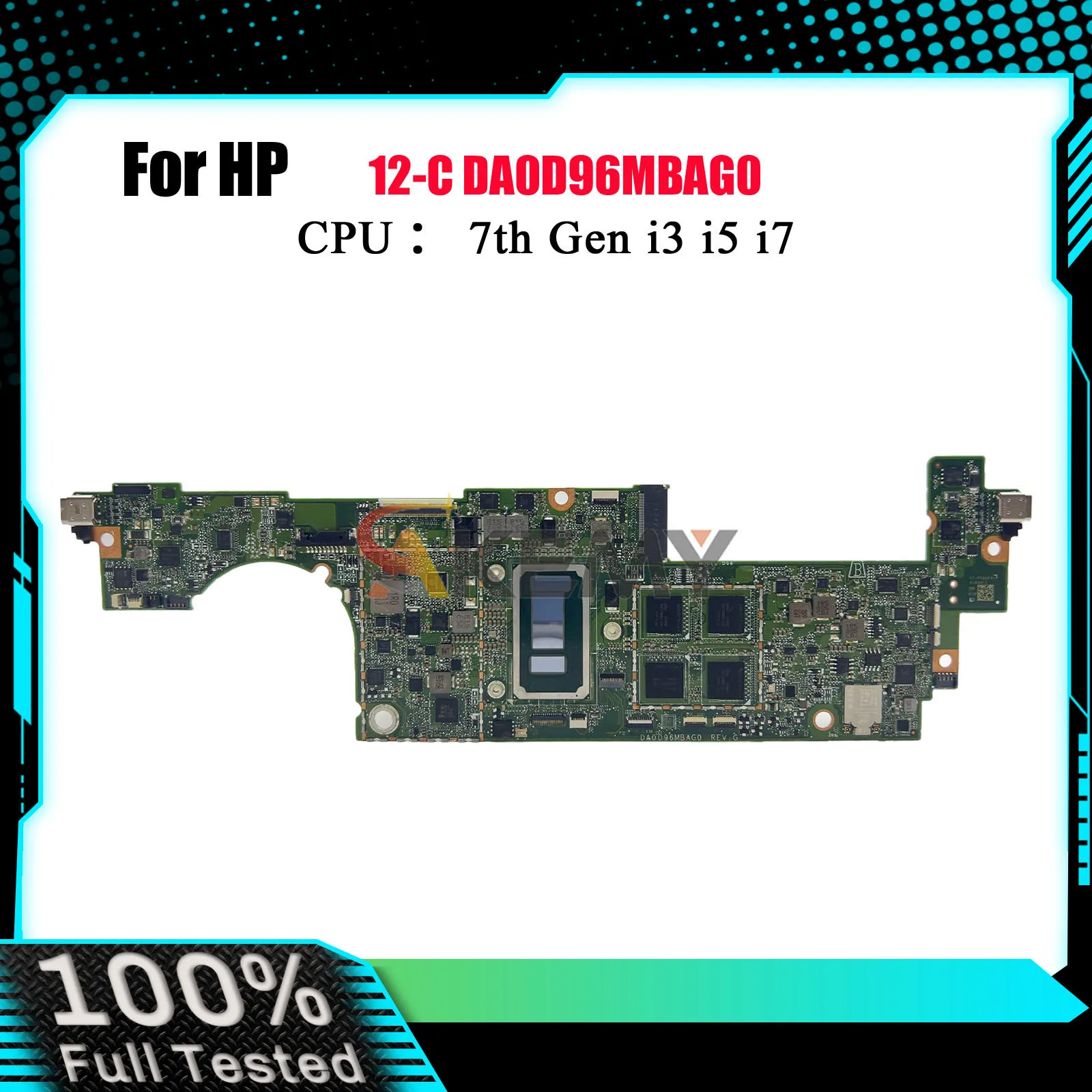 

DA0D96MBAG0 для ноутбука HP Spectre X2 12-C 12T-C, материнская плата 920545-001 920545-601 с процессором i7 16 ГБ ОЗУ, 100% полностью протестировано