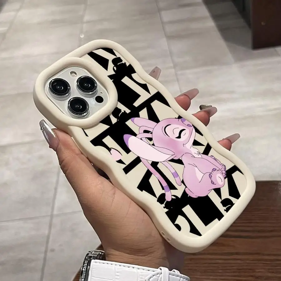 Coque souple en TPU pour Apple iPhone 12 13 12 11 Pro Max 7 8 Plus XS Max 11, marque tendance Disney Stitch