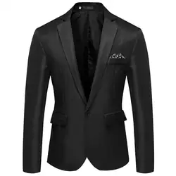 Wedding Blazer Business Suit Jacket Slim Fit Single Button Men Blazer Coat Wedding Suit Solid Color Formal Suit Casual Blazers