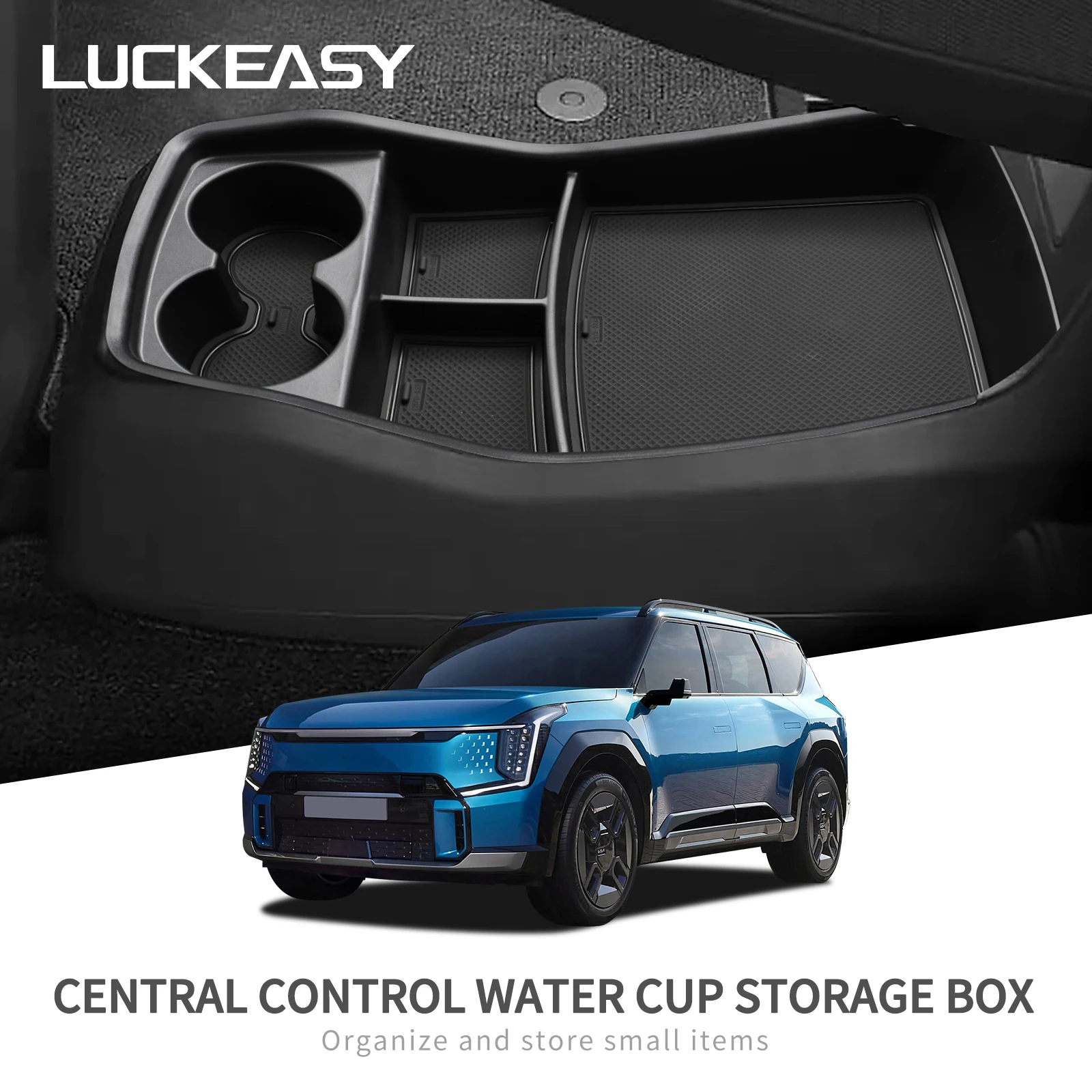 

for Kia EV9 2023-2025 Center Console Lower Storage Box Car Interior Accessories Storage Tray Organizer Case
