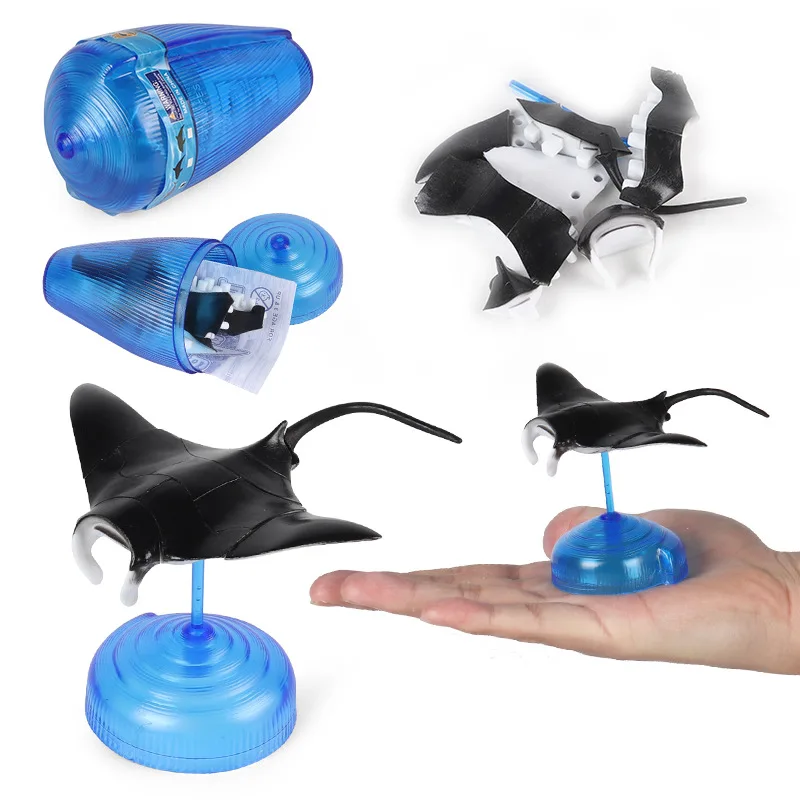 3D Assembly Model Toy Shark Nautilus Clown Whale Seahorse Crab Simulated Marine Animal Funny children\'s toys Figure Figurines