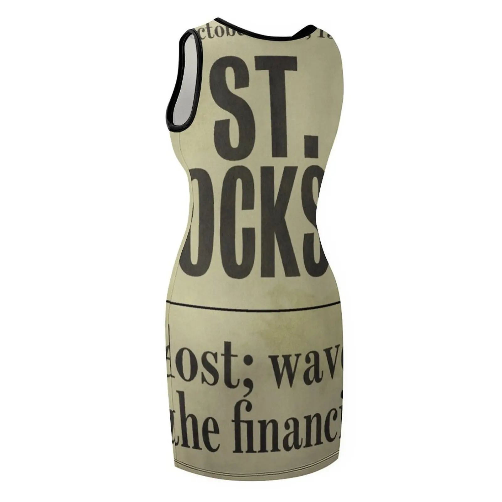 1929 فستان صيفي بدون أكمام من Wall Street Stock Market Crash للنساء فستان صيفي نسائي فستان صيفي للنساء 2025