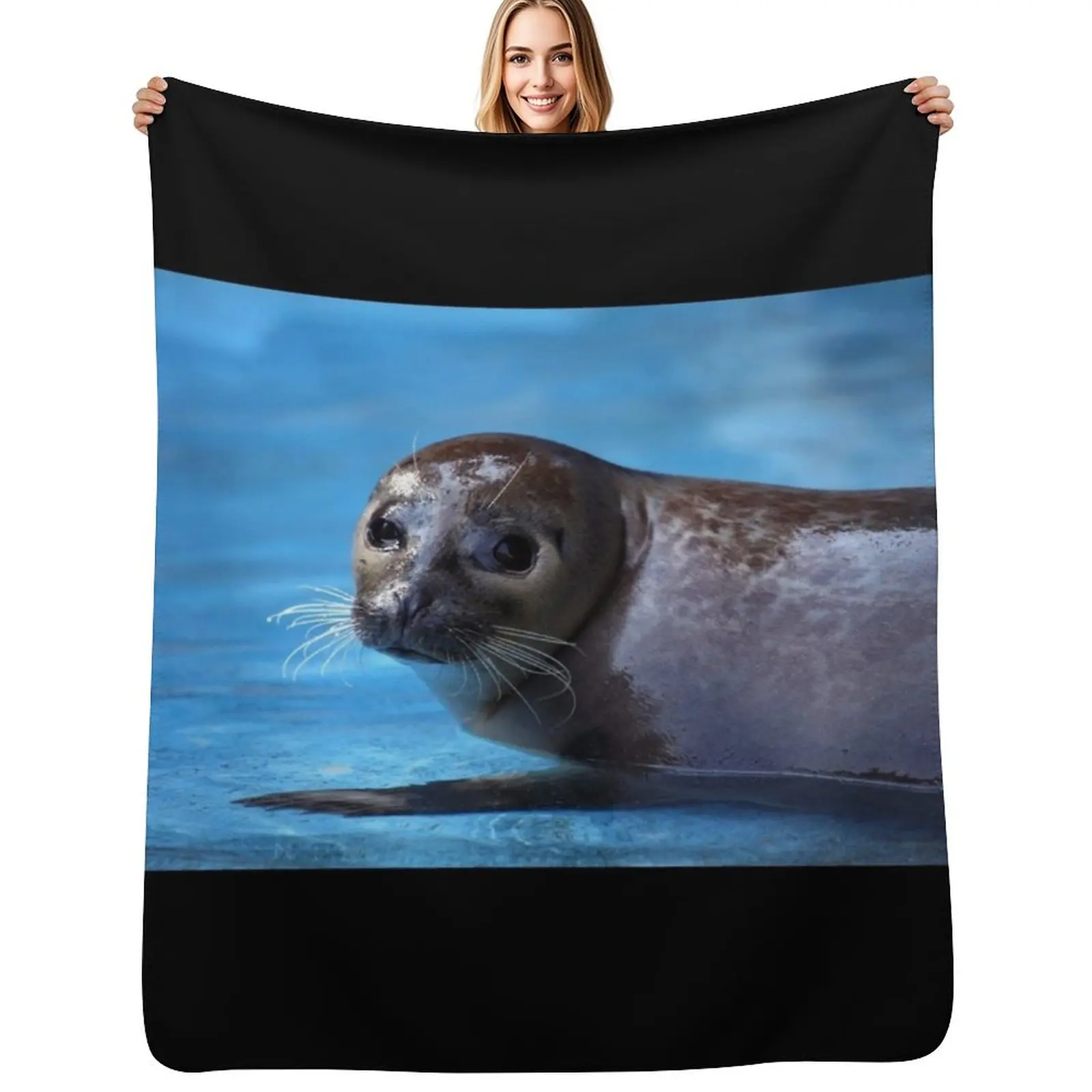 

Harbour Seal Throw Blanket For Sofa Thin Bed Fashionable Quilt Soft Big Blankets