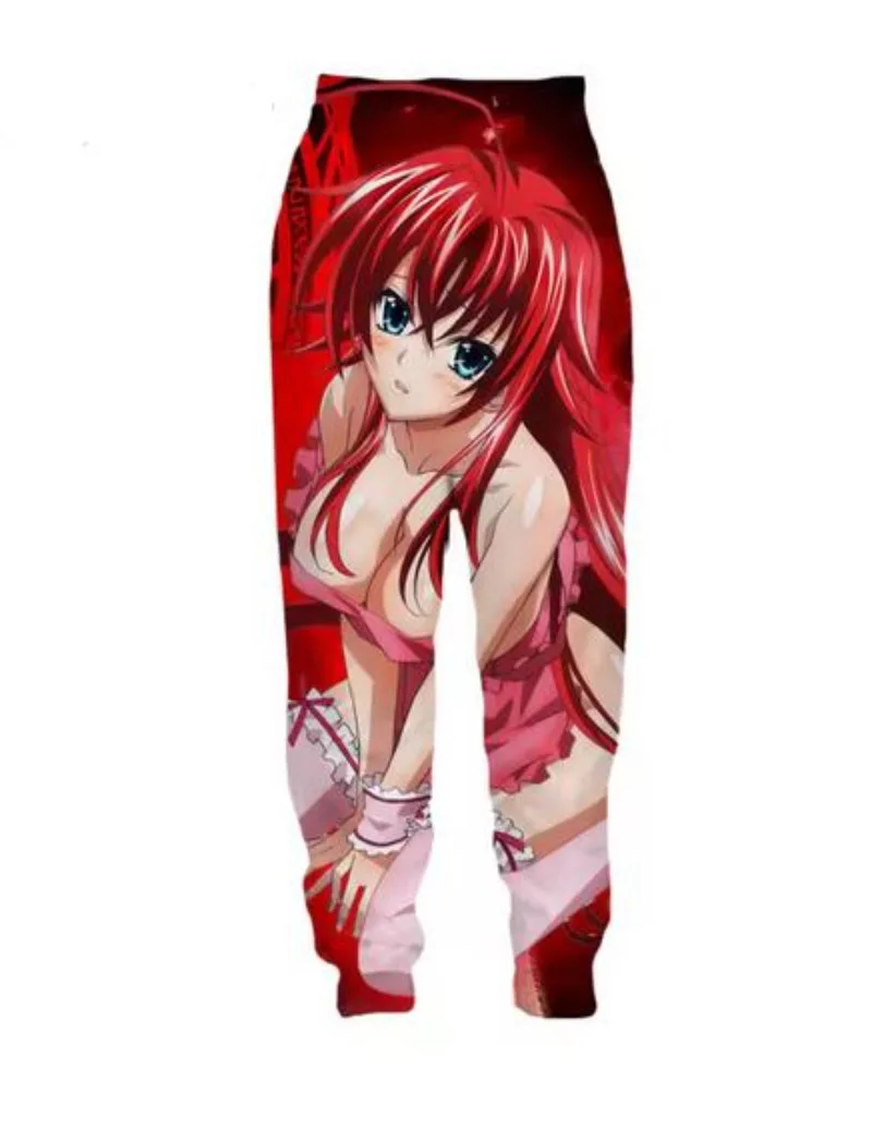 New Men/Women Anime High School DxD 3D Printed Casual Pants Fashion Streetwear Men Loose Sporting Long Trousers