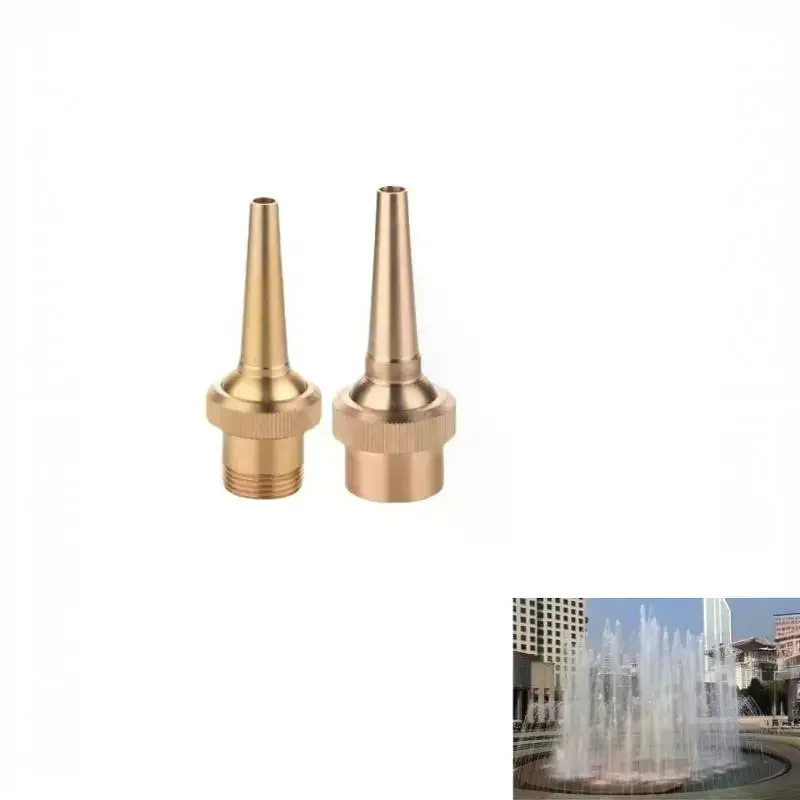 Universal Copper Fountain Jet Nozzle Adjustable Valve Spray Head For Garden Pond Landscape Waterfall Decorative Sprinkler